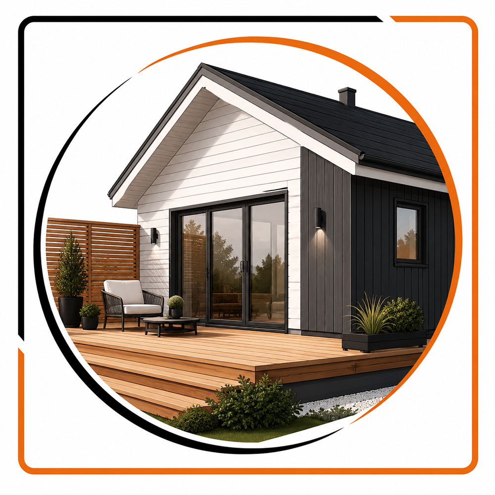 Terrasser og fasade